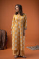Image for Kusvaa Wkr261 Amirah Cotton Handblock Print Kurta Side