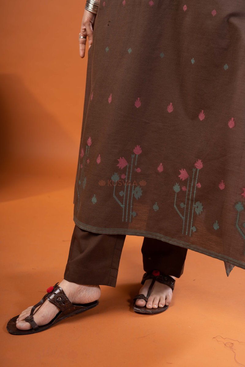 Image for Kusvaa Wkr264 Akshani Handloom Cotton Kurta Neck