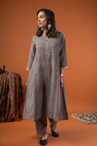 Image for Kusvaa Wkr265 Srihan Cotton A Line Kurta Front