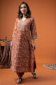 Image for Kusvaa Wkr267 Vagmita Cotton Handblock Print Kurta Side