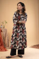 Image for Kusvaa Wkr272 Lushi Cotton Handblock Print Kurta Neck