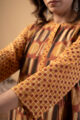 Image for Kusvaa Wkr274 Kiniya Cotton Handblock Print Kurta Closeup 2