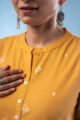Image for Kusvaa Wkr276 Vyapti Handloom Cotton Kurta Closeup
