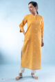Image for Kusvaa Wkr276 Vyapti Handloom Cotton Kurta Side