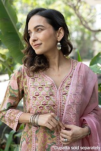 Image for Kusvaa Wkr292 Manyuta Cotton Handblock Print Kurta Featured