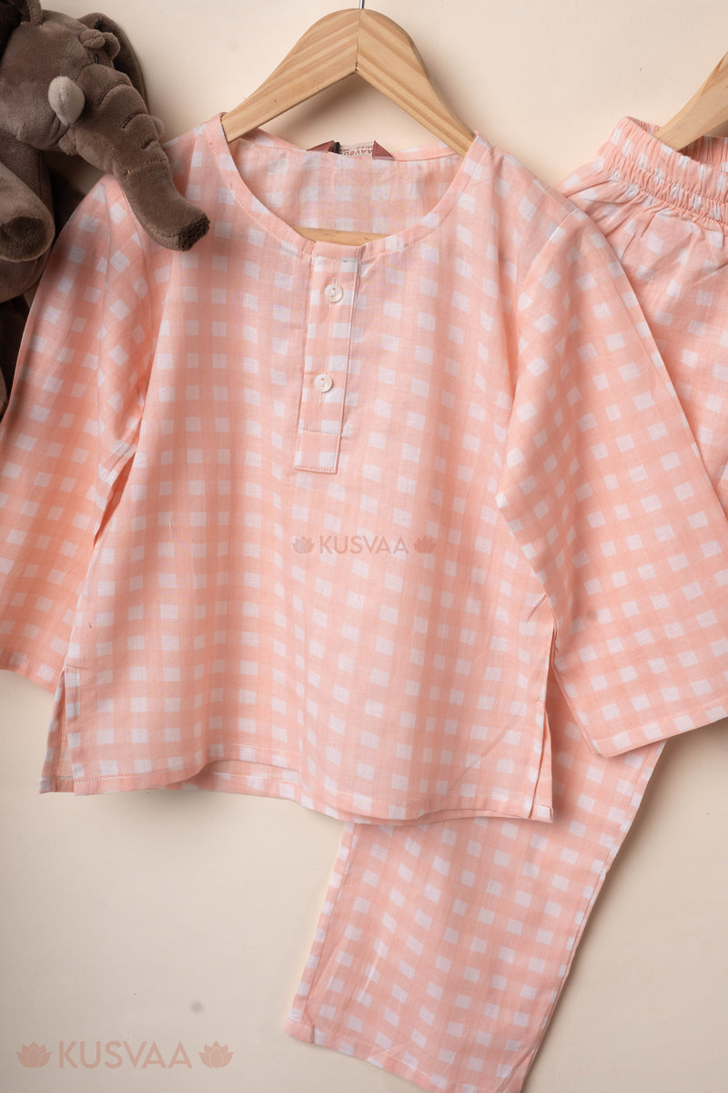 Image for Kusvaa Byw067 Yuveer Cotton Kids Lounge Wear Closeup 2