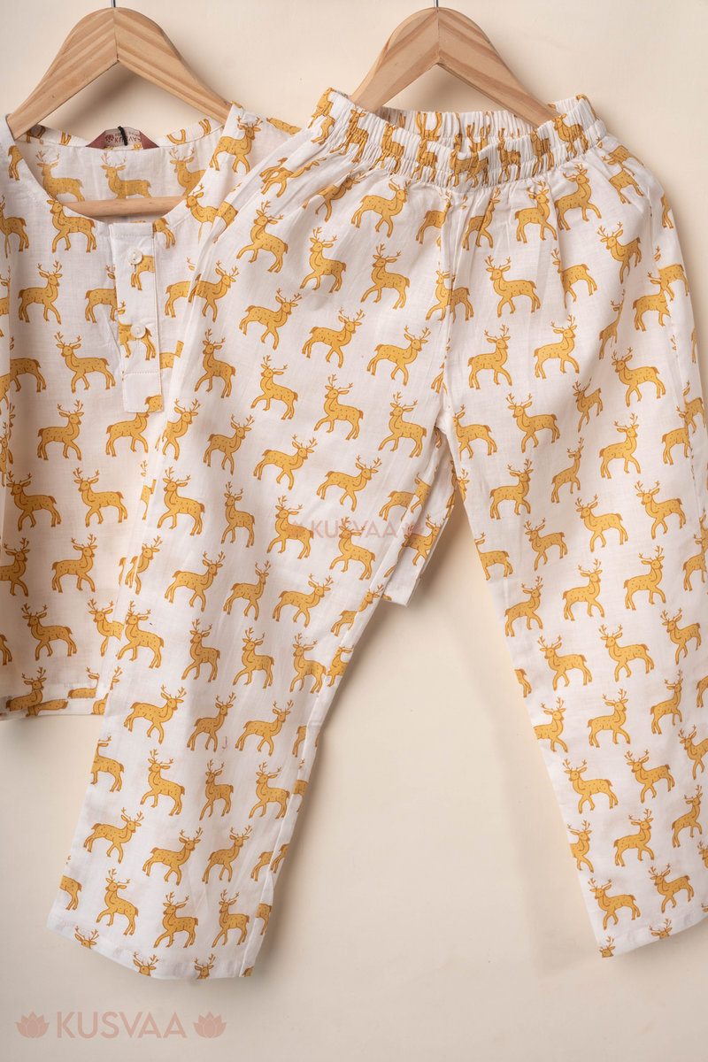 Image for Kusvaa Byw069 Vedavid Cotton Kids Lounge Wear Closeup 2