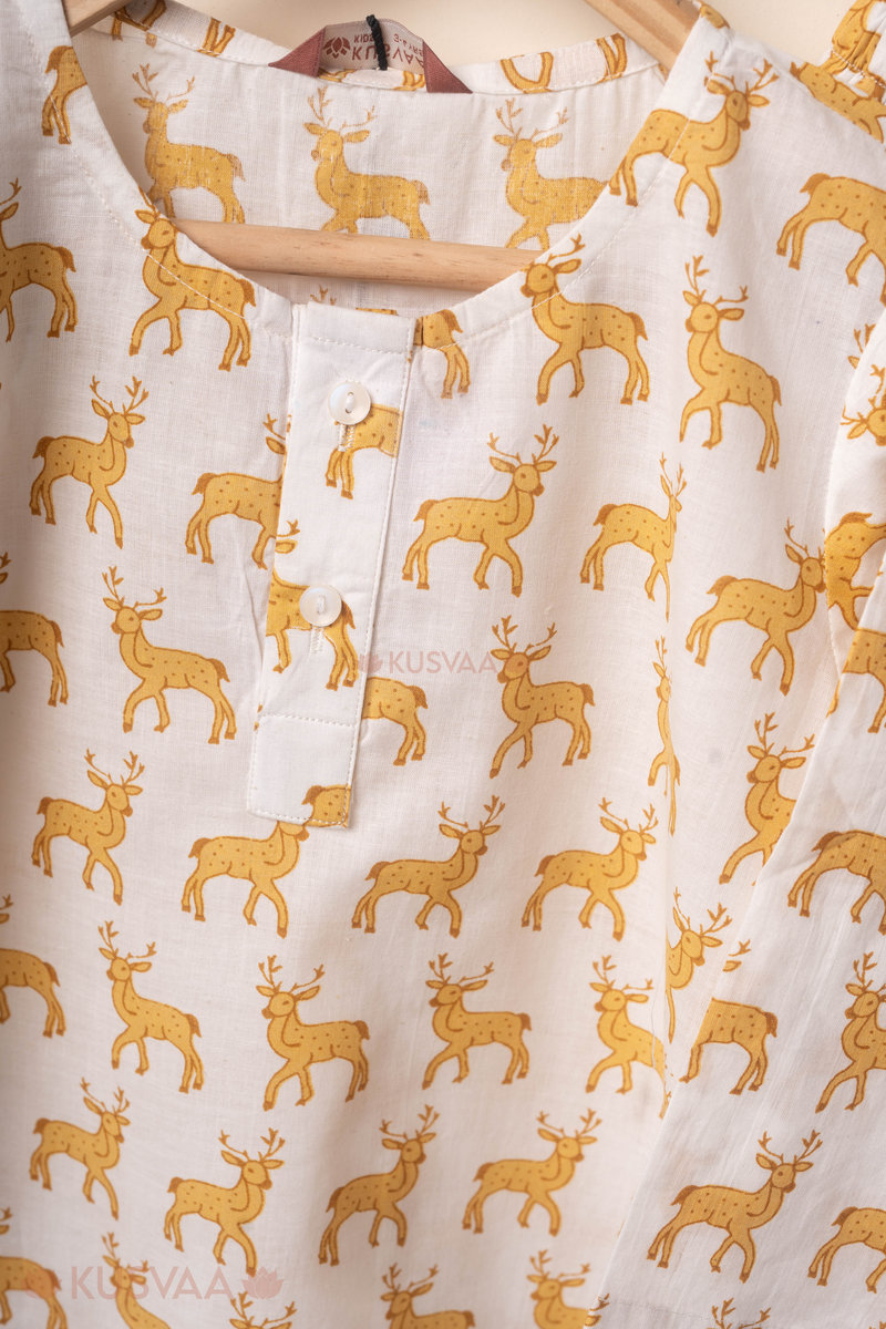 Image for Kusvaa Byw069 Vedavid Cotton Kids Lounge Wear Closeup