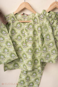 Image for Kusvaa Byw070 Dhruveer Cotton Kids Lounge Wear Side