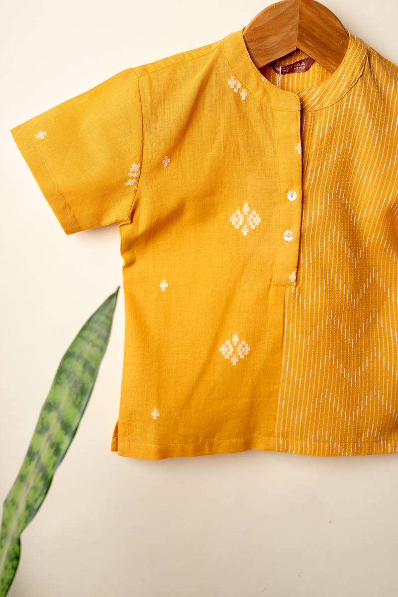 Image for Kusvaa Byw071 Tushar Handloom Cotton Boys Shirt Featured