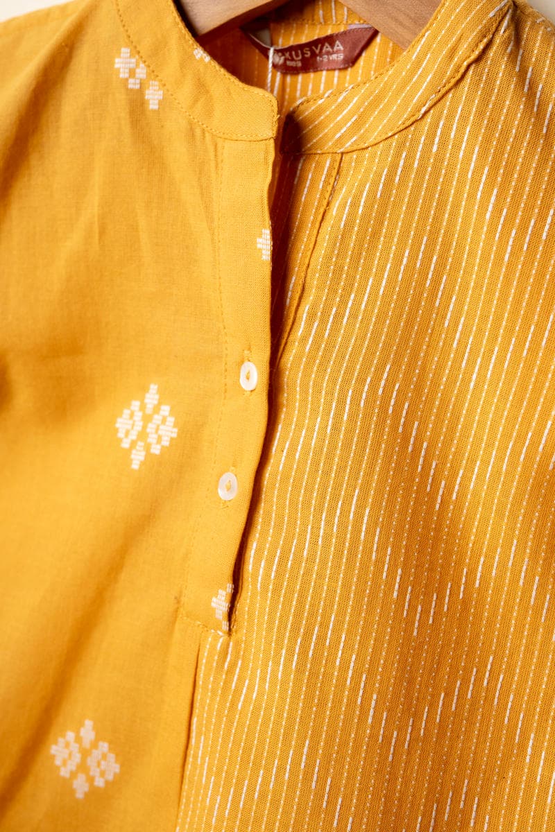 Image for Kusvaa Byw071 Tushar Handloom Cotton Boys Shirt Front