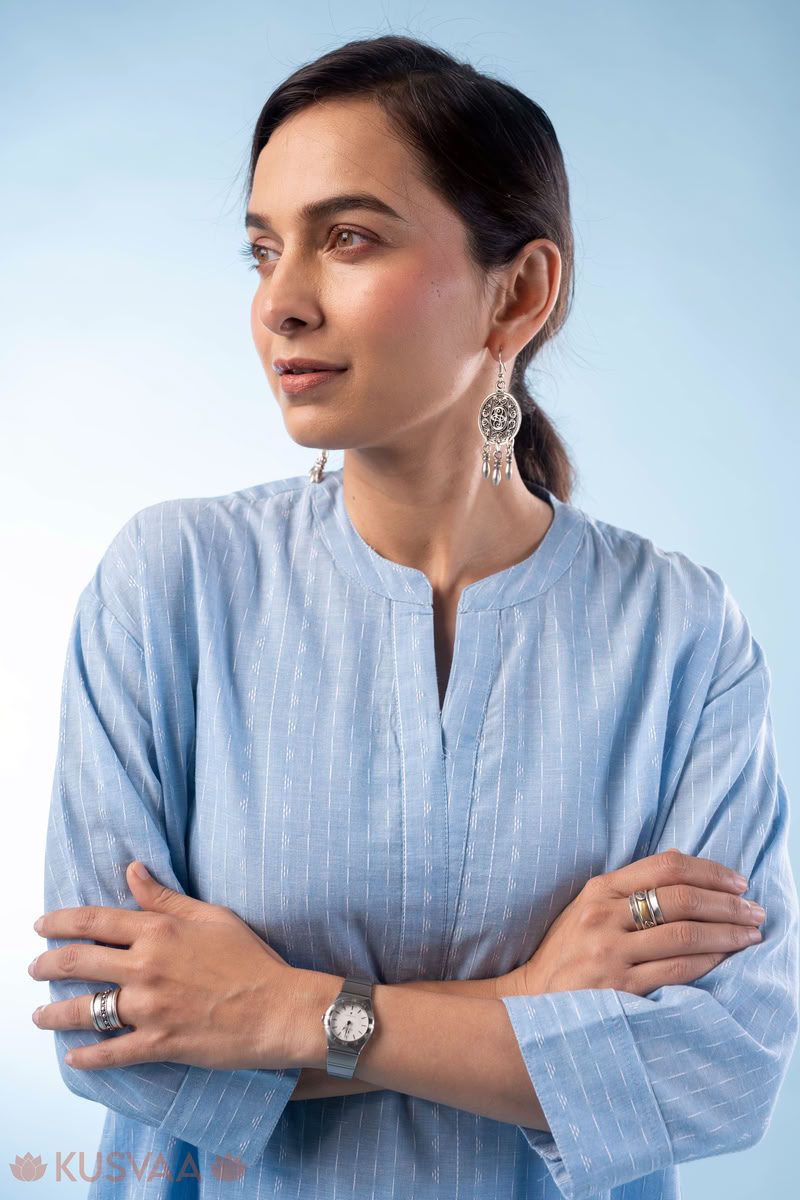 Image for Kusvaa Cood132 Sulakshana Cotton Kurta Pant Set Featured