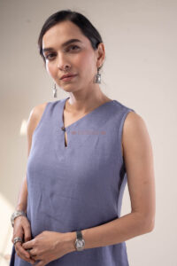 Image for Kusvaa Dr082 Hridami Linen A Line Dress Featured