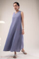 Image for Kusvaa Dr082 Hridami Linen A Line Dress Pocket