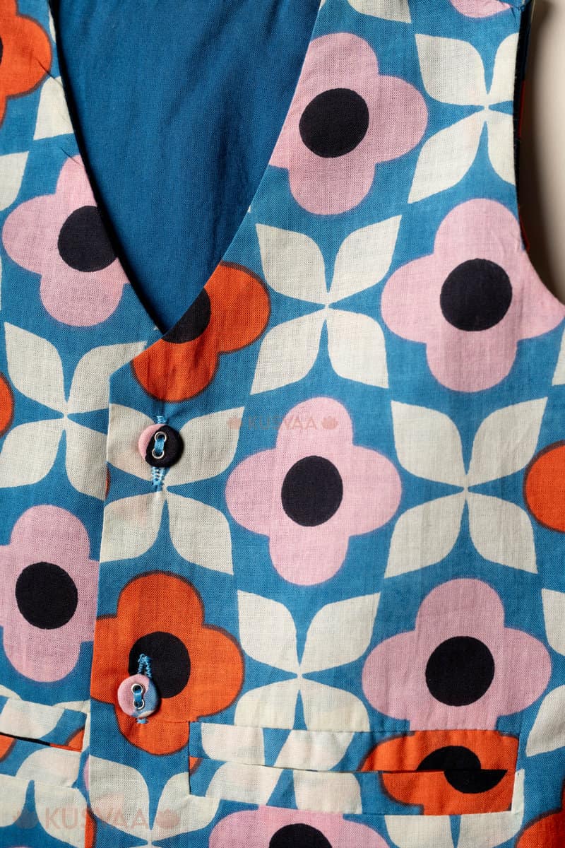 Image for Kusvaa Grw109 Aashvi Cotton Girls Co Ord Set Closeup 2