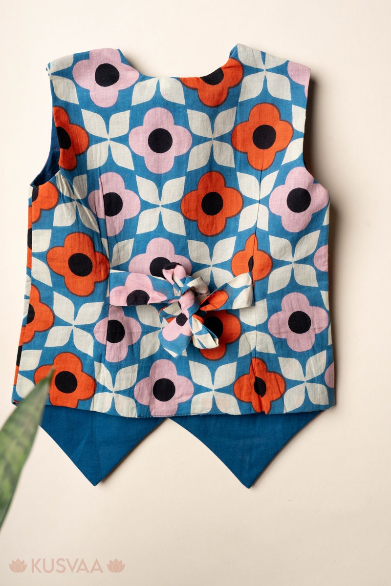 Image for Kusvaa Grw109 Aashvi Cotton Girls Co Ord Set Sitting