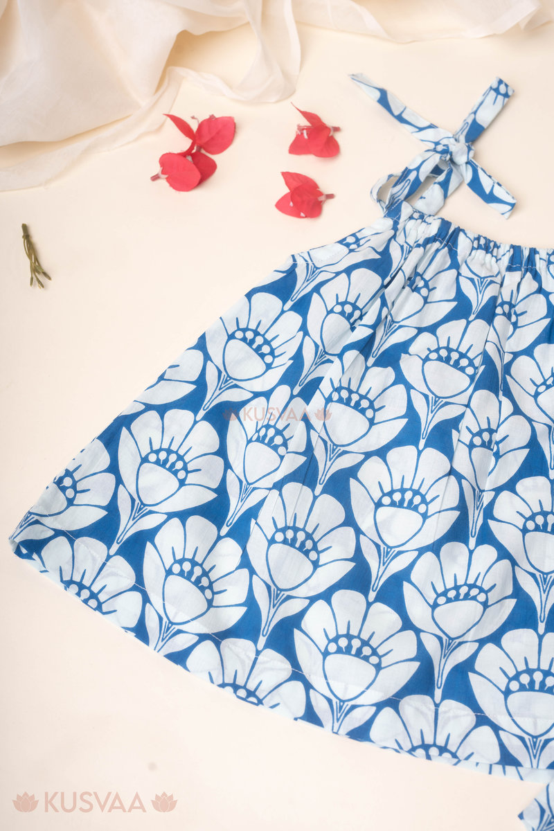 Image for Kusvaa Grw110 Aamani Cotton Girls Top Short Set Closeup 2