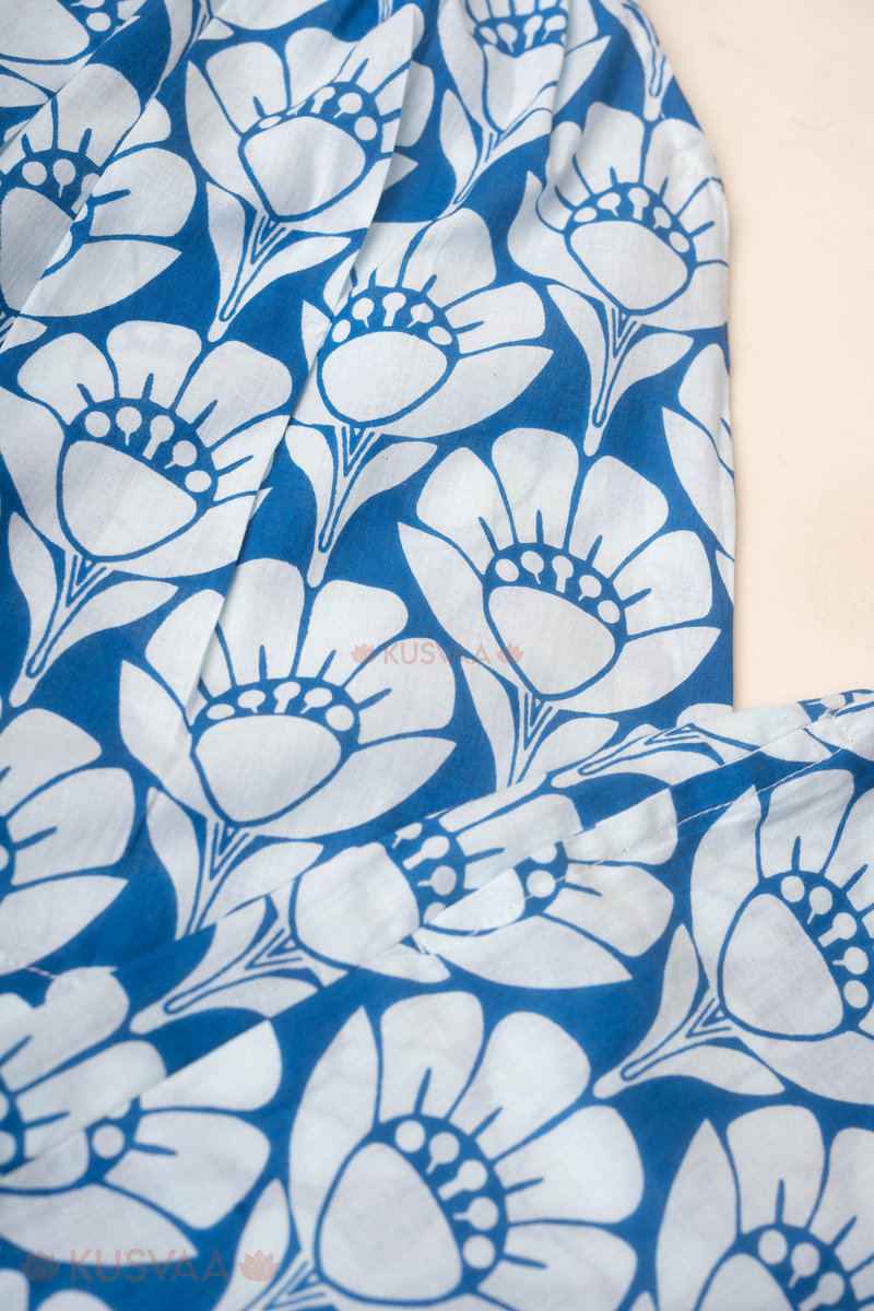 Image for Kusvaa Grw110 Aamani Cotton Girls Top Short Set Closeup