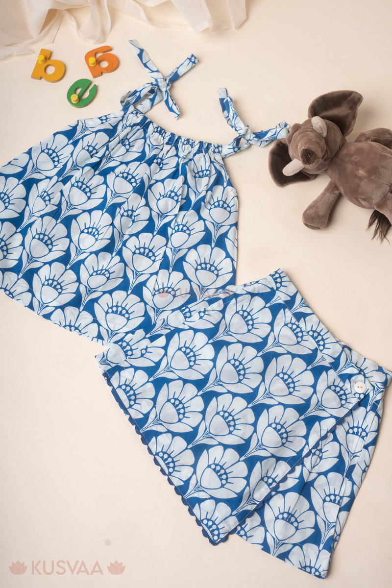Image for Kusvaa Grw110 Aamani Cotton Girls Top Short Set Featured