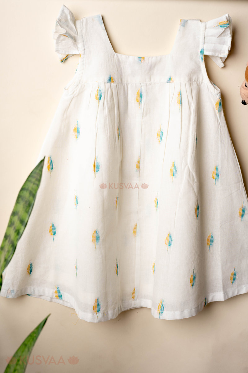 Image for Kusvaa Grw112 Vriti Handloom Cotton Girls Dress Front New