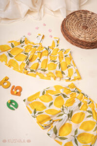 Image for Kusvaa Grw116 Vihana Cotton Girls Top Short Set Featured