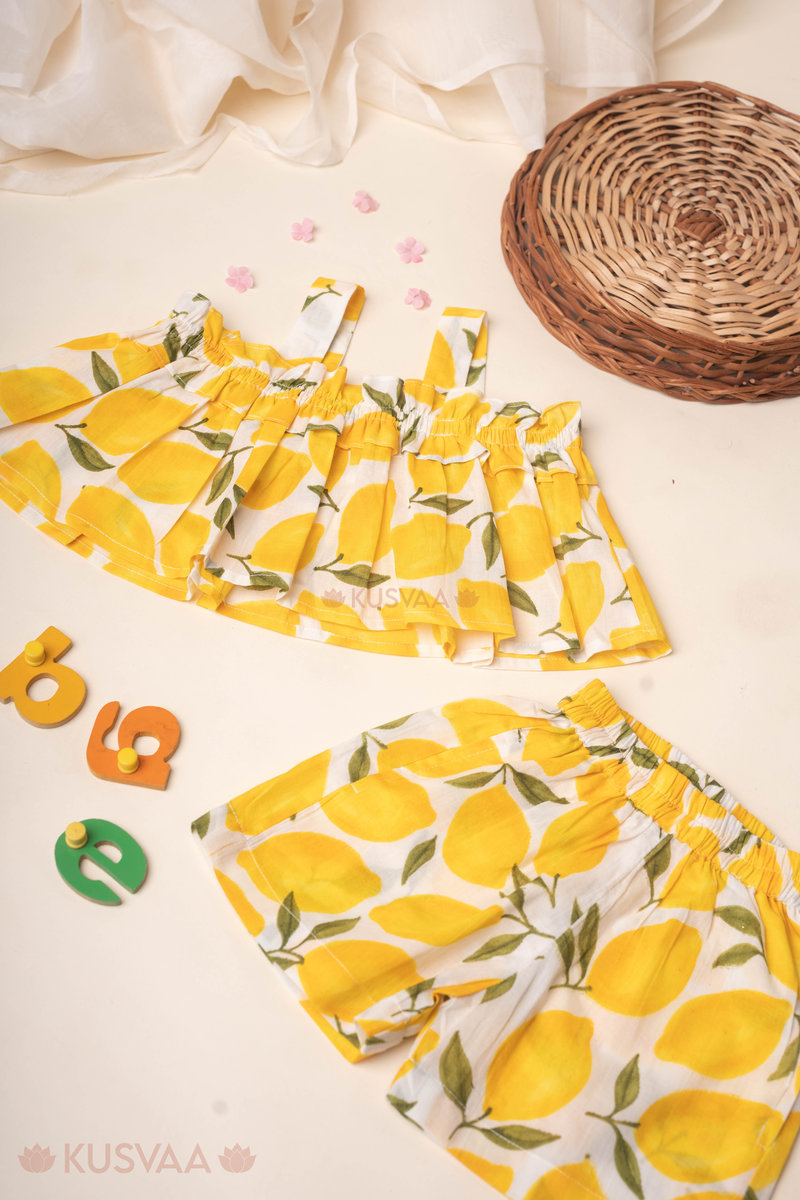 Image for Kusvaa Grw116 Vihana Cotton Girls Top Short Set Featured