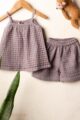 Image for Kusvaa Grw117 Badarika Schiffli Cotton Girls Top Short Set Featured New