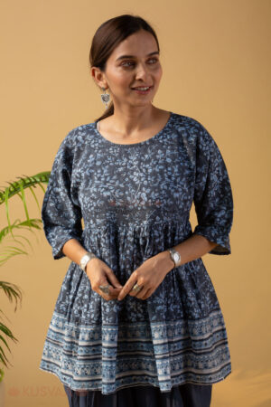 Image for Kusvaa Shk067 Shreenora Cotton Short Kurti Featured