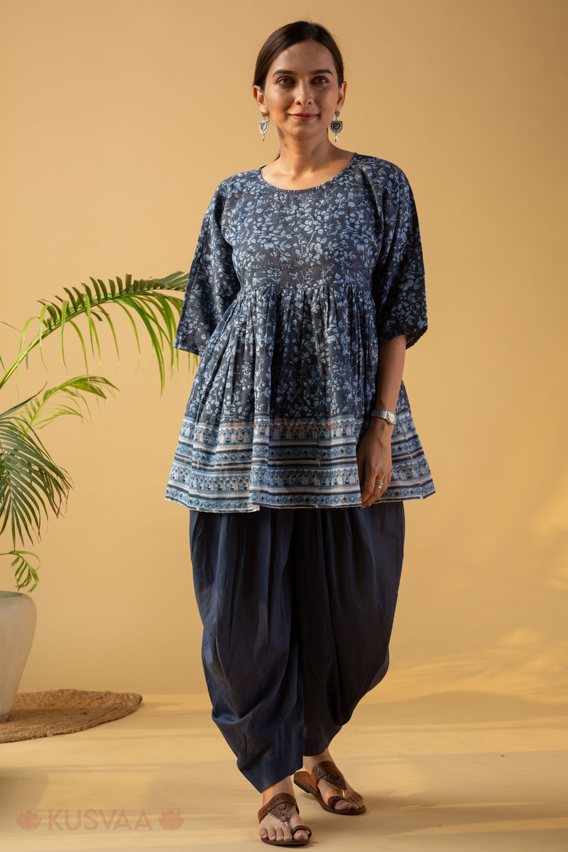 Image for Kusvaa Shk067 Shreenora Cotton Short Kurti Side