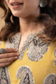 Image for Kusvaa Wkr277 Illa Cotton Handblock Print Kurta Closeup
