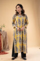 Image for Kusvaa Wkr277 Illa Cotton Handblock Print Kurta Side