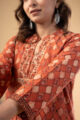 Image for Kusvaa Wkr281 Shreerita Cotton Handblock Print Kurta Closeup 2