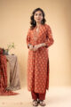 Image for Kusvaa Wkr281 Shreerita Cotton Handblock Print Kurta Front