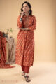 Image for Kusvaa Wkr281 Shreerita Cotton Handblock Print Kurta Side