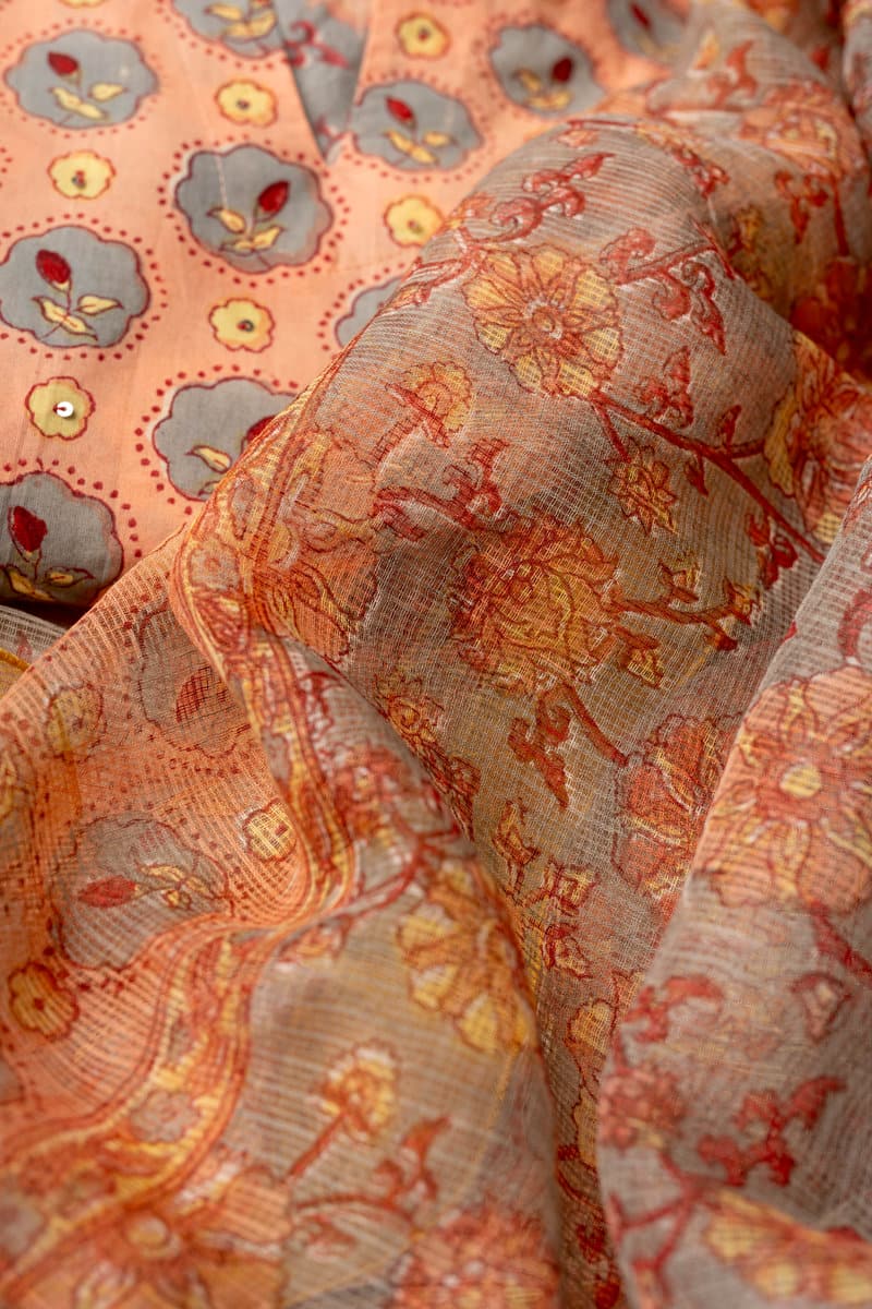 Image for Kusvaa Wkr282dup Joya Cotton Kota Doriya Dupatta Front