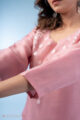 Image for Kusvaa Wkr287 Vidija Organza Straight Fit Kurta Closeup 2