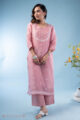 Image for Kusvaa Wkr287 Vidija Organza Straight Fit Kurta Sitting