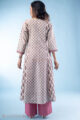 Image for Kusvaa Wkr289 Nilakhi Handblock Print Cotton Kurta Sitting