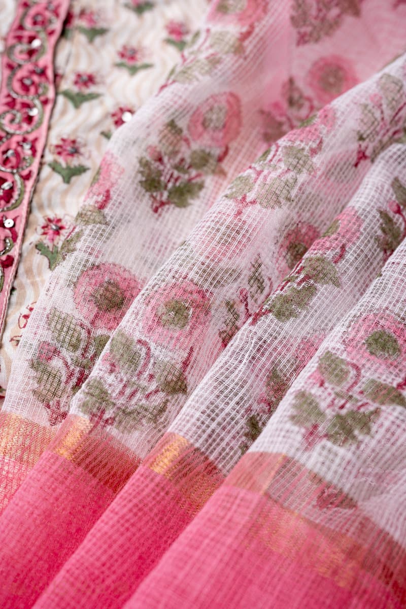 Image for Kusvaa Wkr289dup Nilakhi Kota Doriya Dupatta Front