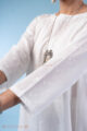 Image for Kusvaa Wkr291 Geet Cotton A Line Kurta Closeup 2