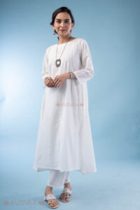 Image for Kusvaa Wkr291 Geet Cotton A Line Kurta Side