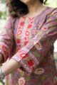 Image for Kusvaa Wkr294 Priyana Cotton Straight Fit Kurta Closeup 2