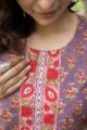 Image for Kusvaa Wkr294 Priyana Cotton Straight Fit Kurta Closeup