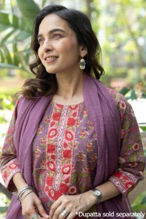 Image for Kusvaa Wkr294 Priyana Cotton Straight Fit Kurta Featured