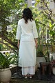 Image for Kusvaa Wkr309 Svara Cotton Chikankari Kurta Sitting