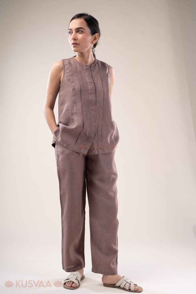 Image for Kusvaa Cood135 Yashvi Linen Co Ord Set Front
