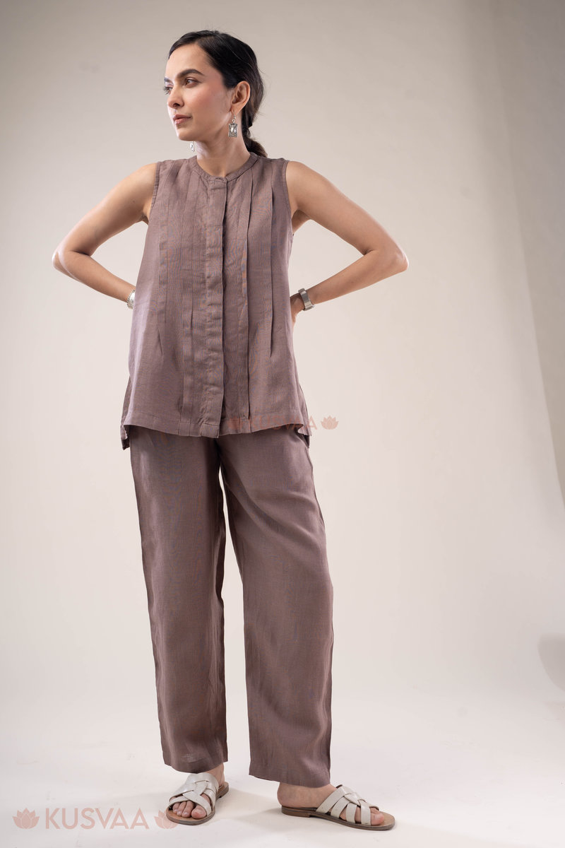 Image for Kusvaa Cood135 Yashvi Linen Co Ord Set Side