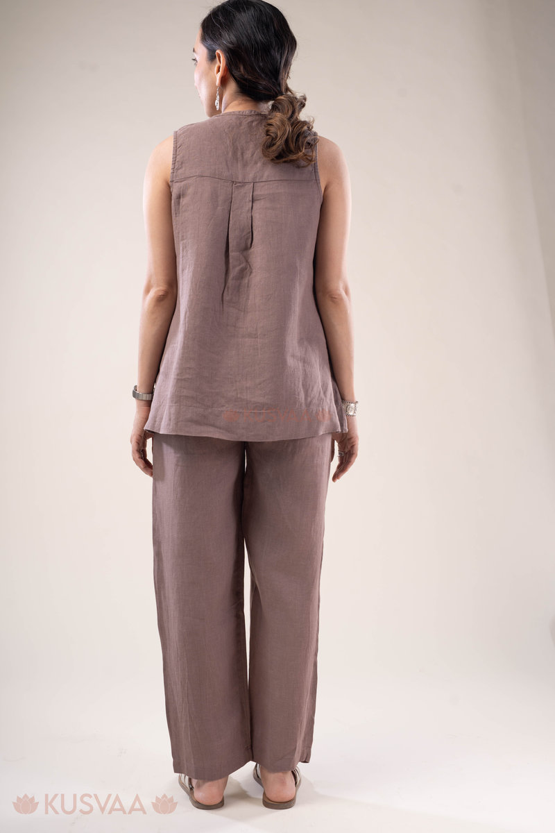 Image for Kusvaa Cood135 Yashvi Linen Co Ord Set Sitting