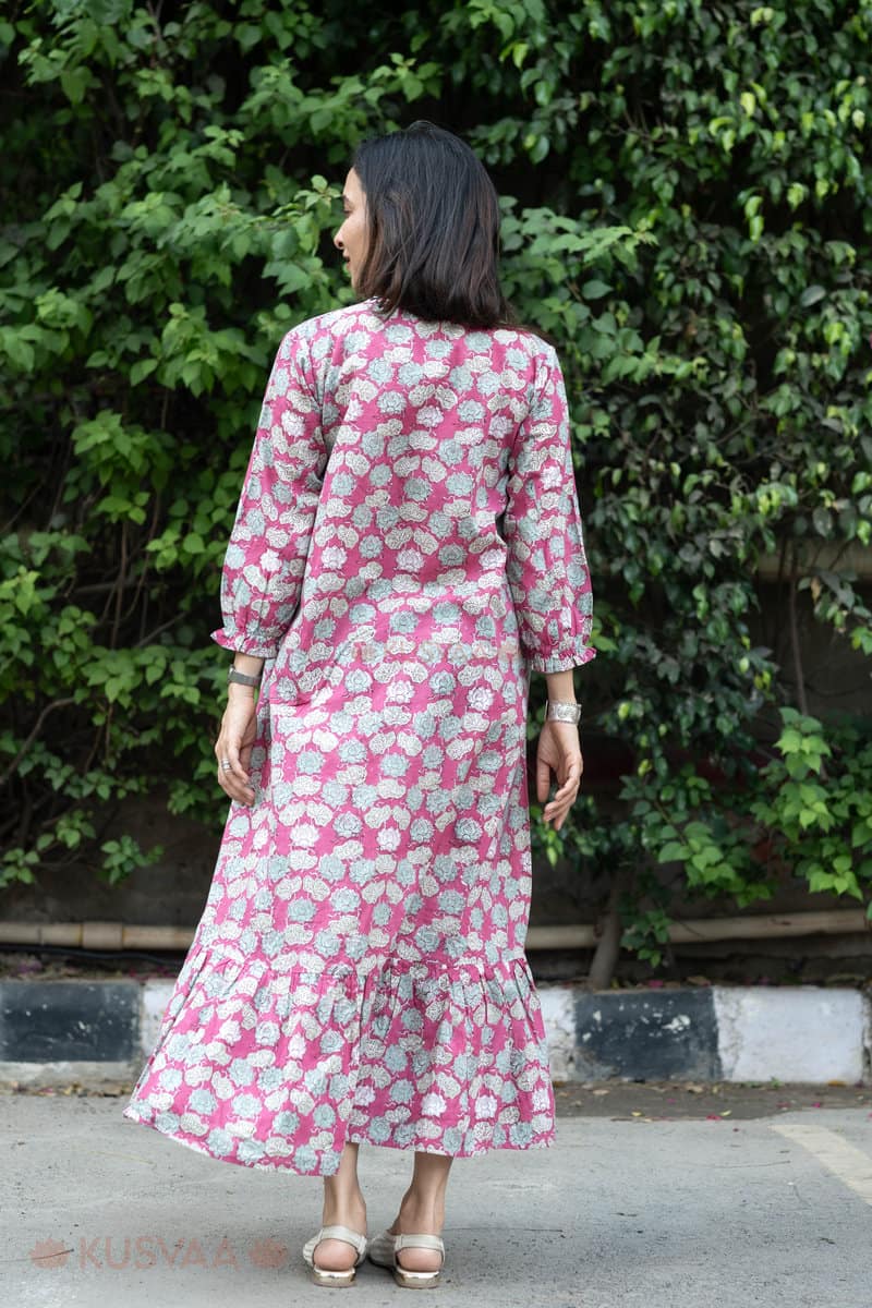 Image for Kusvaa Dr085 Devasya Cotton A Line Dress Sitting