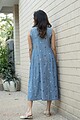 Image for Kusvaa Dr088 Ishudhi Handloom Cotton A Line Dress Sitting